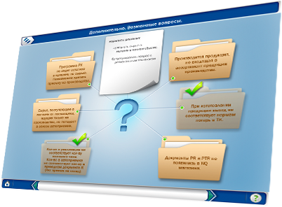 Мультимедийный курс «Работа с программой PX» для компании X5 Retail Group - возможные вопросы