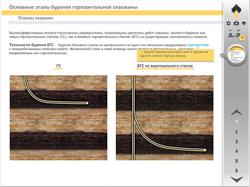 Мультимедийный дистанционный курс для ОАО «НК «РОСНЕФТЬ» «Сопровождение бурения» - стволы скважин