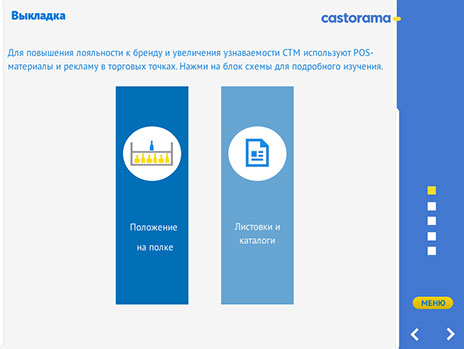 Электронный послайдовый курс «Собственные торговые марки Castorama» - выкладка товара