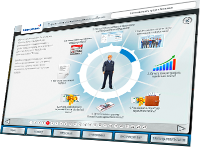 Мультимедийный курс «Управление вознаграждением РСС» для ОАО «Северсталь» - система оплаты труда, пятый слайд