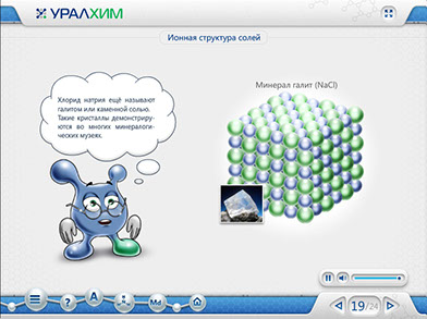Мультимедийный учебный курс «Химия для нехимиков» для ОАО «ОХК «Уралхим» - ионные свойства солей